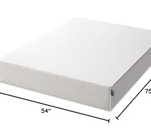 ZINUS Cooling Essential Memory Foam Mattress, Full, White