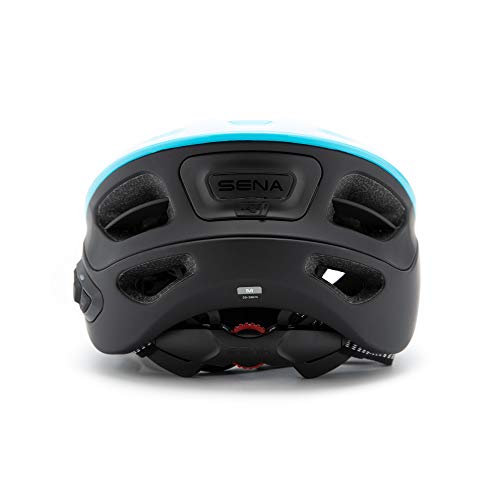 Sena R1 Smart Cycling Helmet (Ice Blue, Medium)