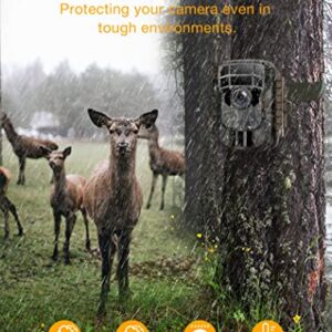 VOOPEAK 2 Pack Trail Camera - Game Camera 36MP 2K Motion Activated Trail Cam Scouting Hunting Cam Wildlife with 2.0 LCD Screen 120° Wide Angle Lens Night Vision Waterproof IP66