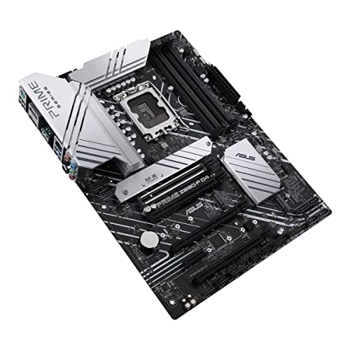 ASUS Prime Z690-P D4 LGA 1700 (Intel 12th Gen) ATX Motherboard (PCIe 5.0,DDR4,14+1 Power Stages, 3X M.2,2.5Gb LAN,V-M.2 e-Key,Front Panel USB 3.2 Gen 1 USB Type-C,Thunderbolt 4 Support, Arua Sync)