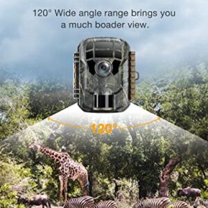 VOOPEAK 2 Pack Trail Camera - Game Camera 36MP 2K Motion Activated Trail Cam Scouting Hunting Cam Wildlife with 2.0 LCD Screen 120° Wide Angle Lens Night Vision Waterproof IP66