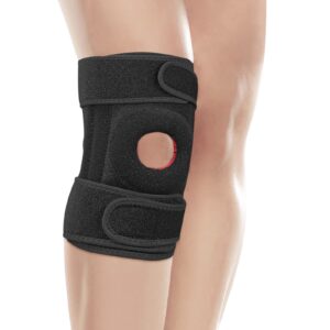 vinteam knee brace support for men & women - adjustable knee strap, compression neoprene, universal size (30-50cm)