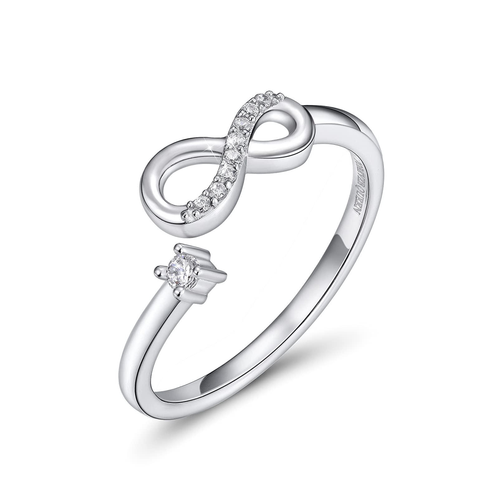 Infinity Ring Sterling Silver Infinity Forever Love Knot Ring for her 925 Sterling Silver Rings for Women