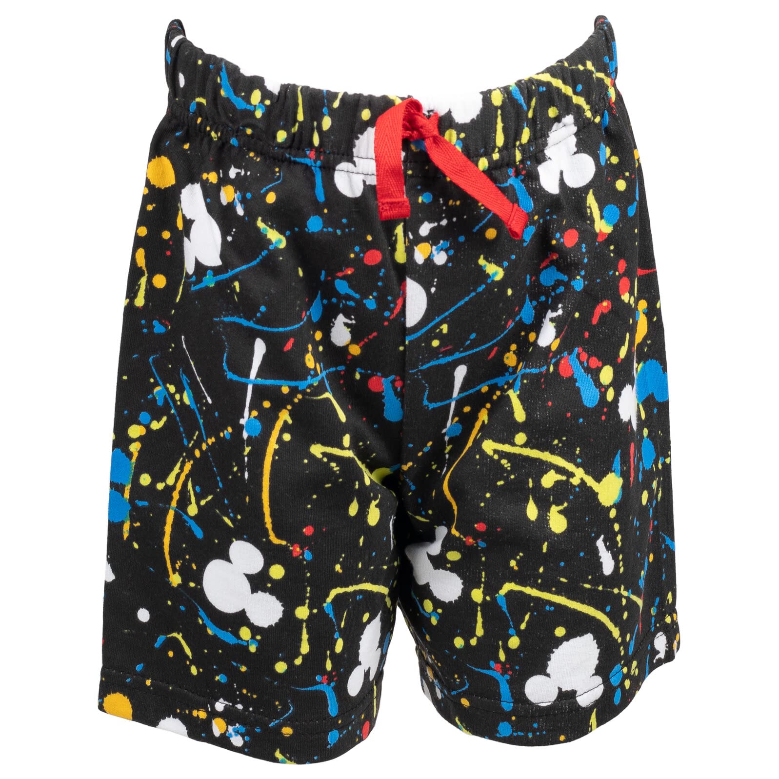 Disney Mickey Mouse Little Boys 3 Piece Set: T-Shirt Tank Top French Terry Shorts 7-8