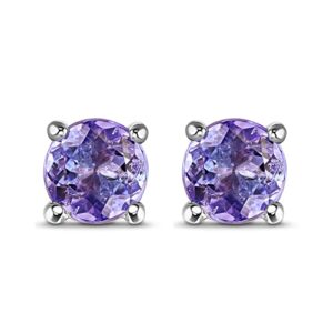 Stauer - Women's Tanzanite Anniversary Studs, (2)5mm Round Tanzanite, 1/2ctw each