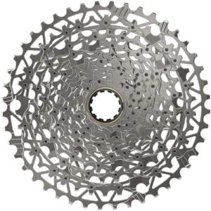 sram xplr xg-1251, 12-speed cassette, silver, aluminum, for xdr driver body, 10-44t