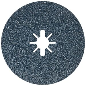 bosch fbx624 25-pack 6 in. x-lock coarse grit abrasive fiber discs 24 grit compatible with 7/8 in. arbor for applications in metal surface finishing, weld blending, rust removal