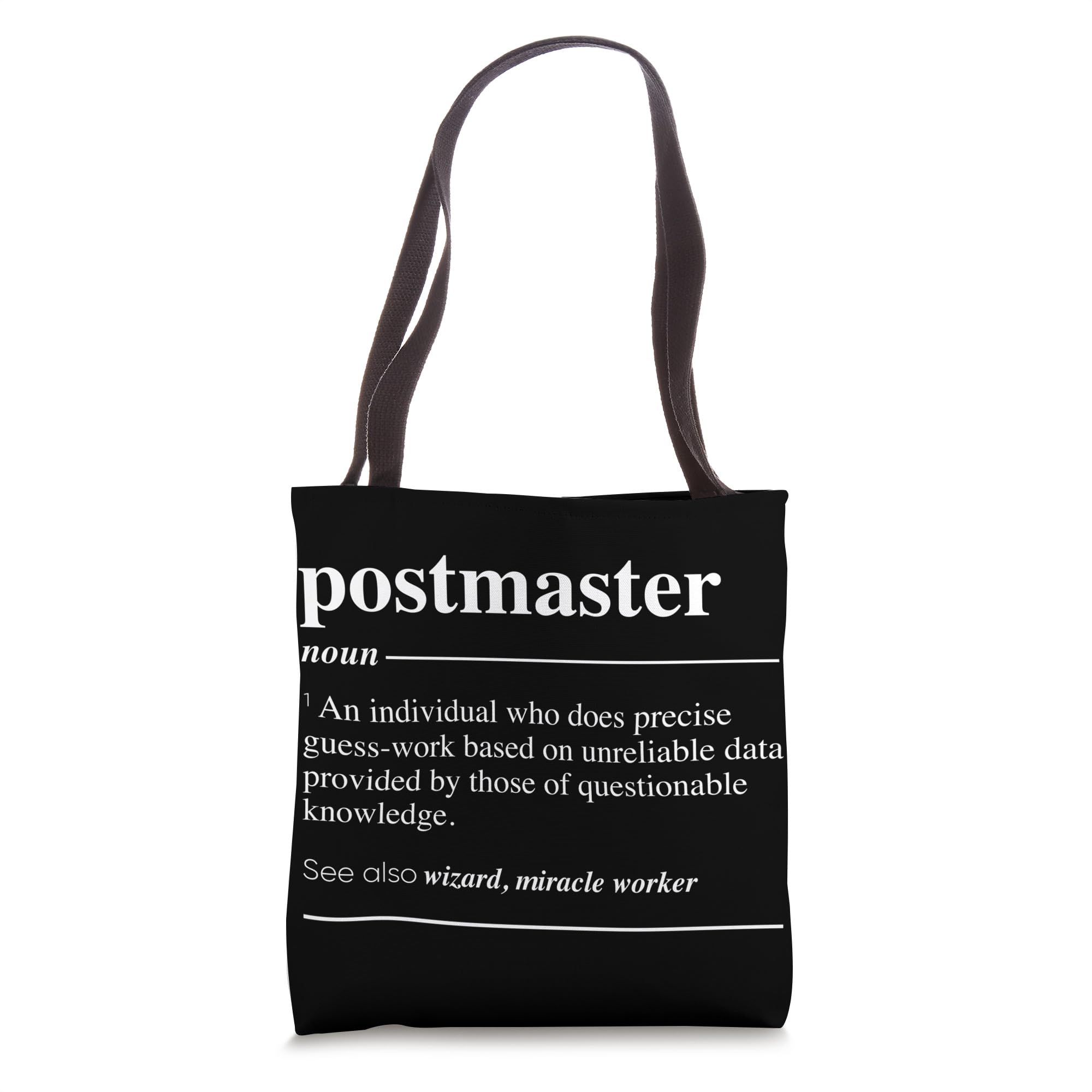 Postmaster Definition Funny Noun Tote Bag