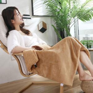 uuhukp heated shawl usb heated blanket electric throw 24x32inch flannel fast heating blanket heated blanket electric lap blanket throw pad warm knee foot shawl home office use machine washable, khaki