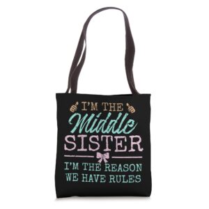 The Reason We Have Rules Middle Adult 3 Sisters Matching Tote Bag