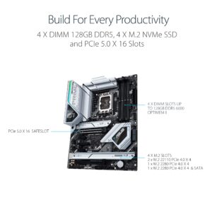 ASUS Prime Z690-A LGA 1700(Intel 12th) ATX Motherboard (16+1 DrMOS,PCIe 5.0,DDR5,4X M.2, Intel 2.5 Gb LAN,USB 3.2 Gen 2 Front Panel Type-C,Thunderbolt™ 4,Aura Sync RGB Lighting)