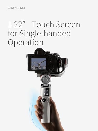 Zhiyun Crane M3 Handheld 3-Axis Camera Gimbal Stabilizer, Gimbal Stabilizer for Mirrorless Camera, Gopro, Action Camera, Smartphone