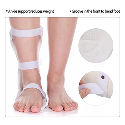 Ankle Correction Support, Adjustable Ankle Brace Ankle Brace Corrective Orthosis Ankle Orthosis Ankle Foot Orthosis Foot Orthosis Drop for Achilles Tendon Injury(M-Right Foot)