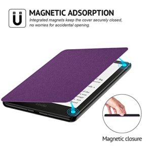 Ayotu Case for 6.8" Kindle Paperwhite 11th Generation 2021 and Kindle Paperwhite Signature Edition, PU Leather Cover with Auto Sleep/Wake, Only Fit Kindle Paperwhite 2021, Purple