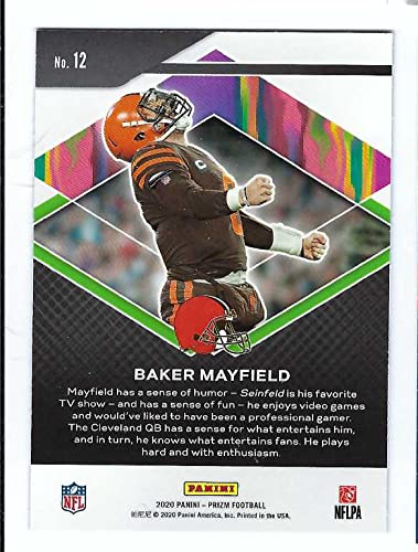 BAKER MAYFIELD 2020 Panini Prizm Hype #12 Card Football Cleveland Browns