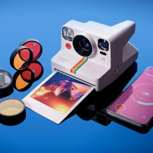 Polaroid Now+ White (9062) - Bluetooth Connected I-Type Instant Film Camera (Renewed)