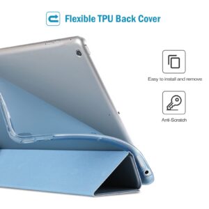 ProCase Smart Case for iPad 9.7 Inch iPad 6th 5th Generation Cases, iPad Air 2, iPad Air Case, Slim Soft TPU Cover Stand Smart Case for iPad 9.7 2018 2017 Model iPad Air 2 Air 1 -SkyBlue