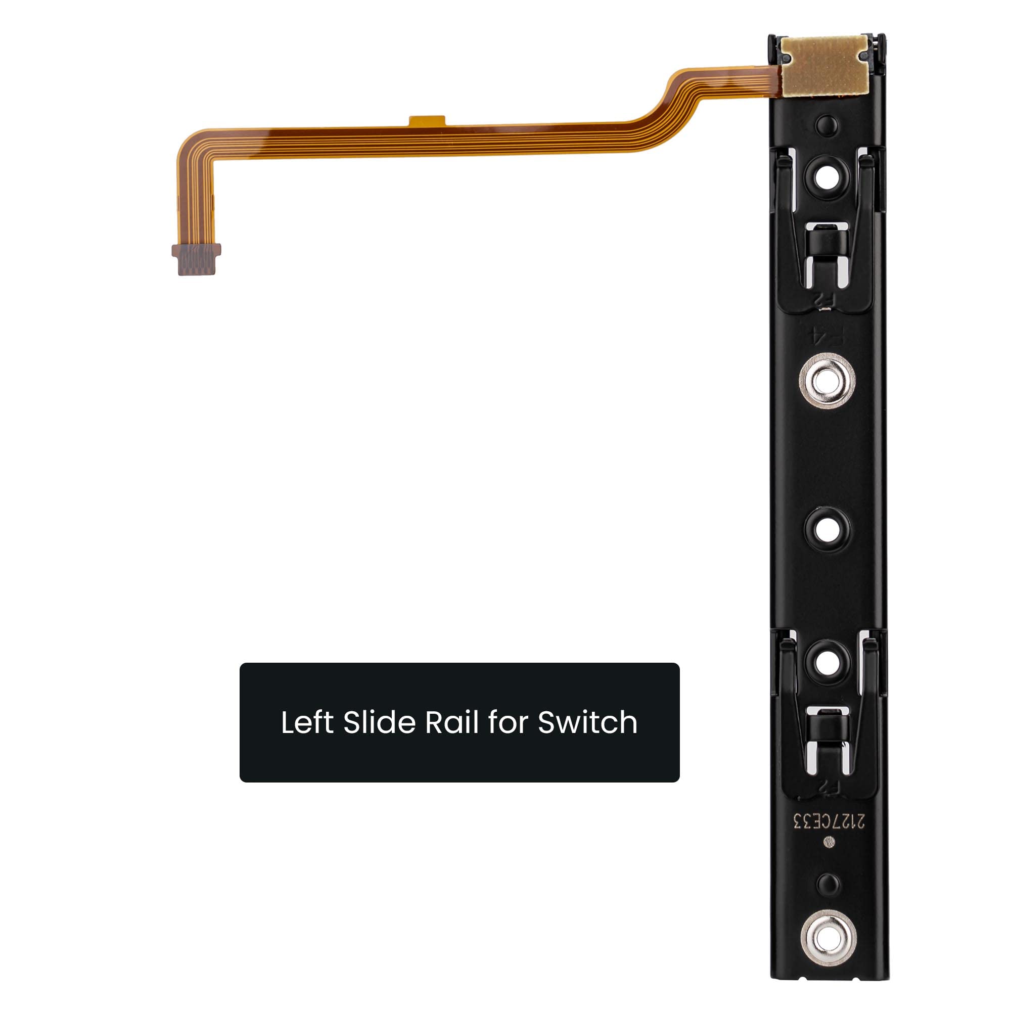 Avericht Replacement Left Slider Rail with Ribbon cable for Nintendo Switch Console, Metal Slider Bracket Replacement Part. (Left+Right)