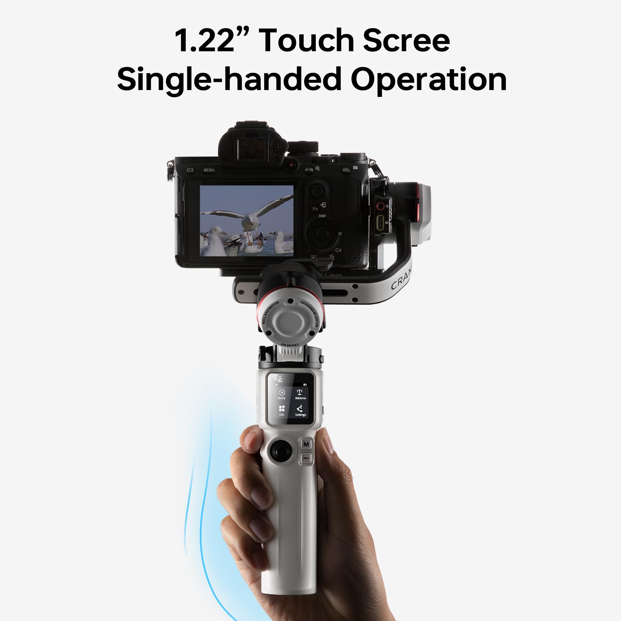 Zhiyun Crane M3 Pro Handheld 3-Axis Stabilizer, Gimbal Stabilizer for Mirrorless Camera, Gopro, Smartphone