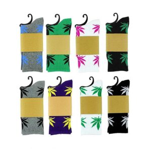 Zando Women Mens Sports High Crew Socks Athletic Weed Socks Winter Warm Socks Casual Ankle Socks Unisex Marijuana Weed Leaf Cotton Socks Womens Colorful Socks Thick Hiking Socks F Randomly Choose * 5