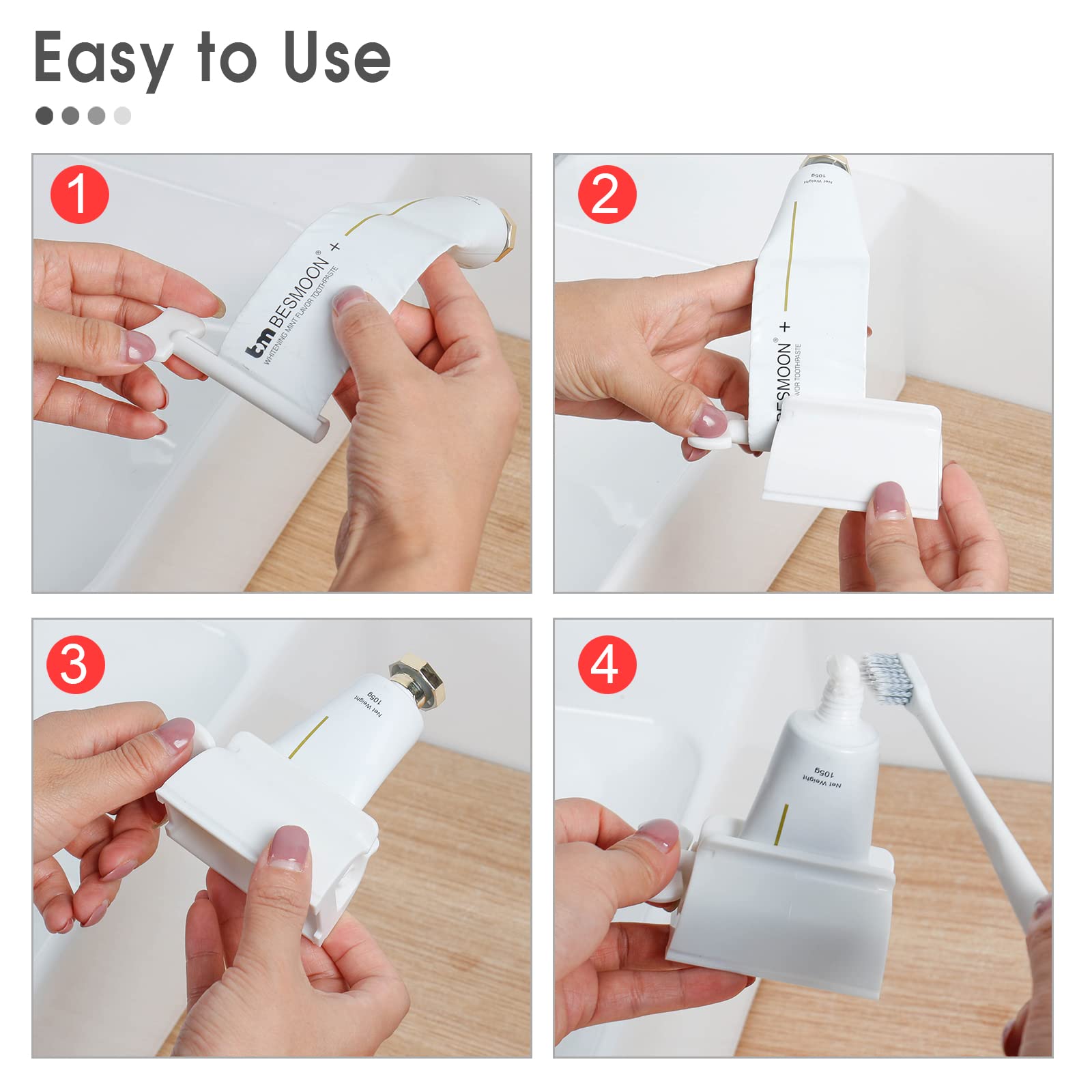 LAMY Toothpaste Squeezer, 3 PCS Tube Squeezer Bathroom and Kitchen Gadgets for Various Tube-Based Cosmetics and Sauces, Home and Apartment Essentials