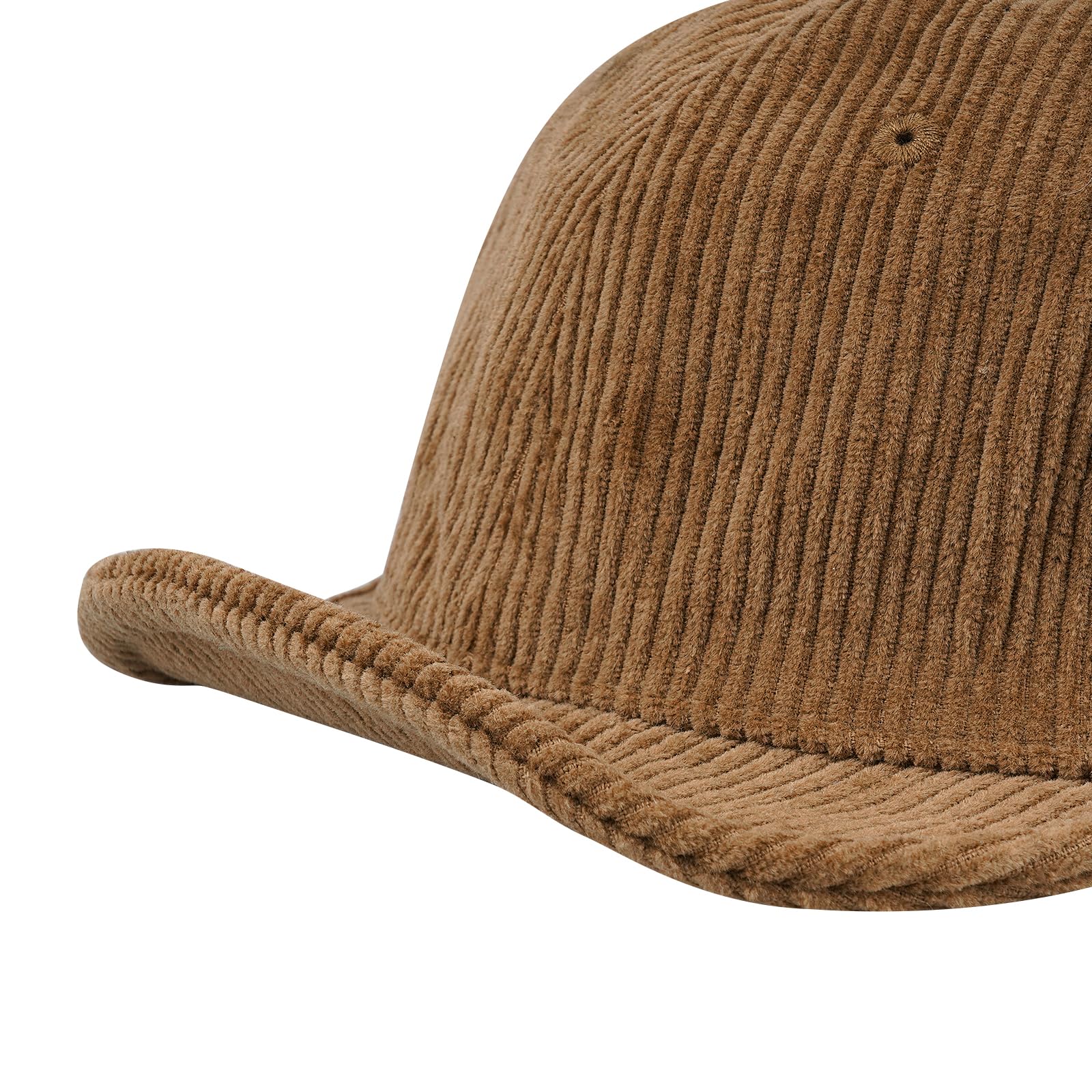 CLAPE Classic Baseball Cap Low Profile Cotton Dad Hat Corduroy Trucker Cap Casual Fitted Cap Snapback Hat Unisex (GD29-Camel)