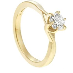 14k Yellow Gold Finish 1.75 Ct Round Cut Simulated Diamond Women's Wedding Engagement Ring