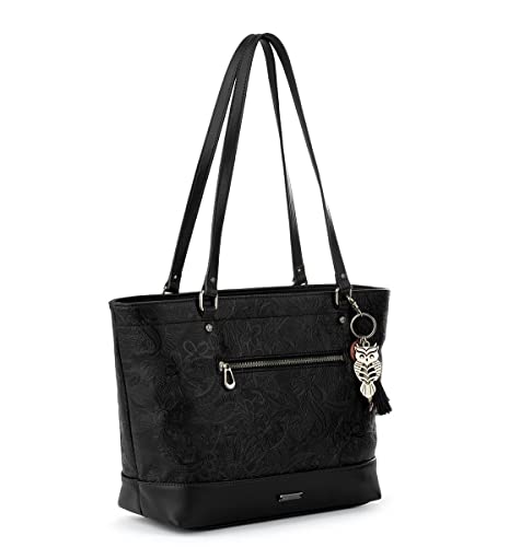 Sakroots Arcadia Recycled Metro Tote, Black