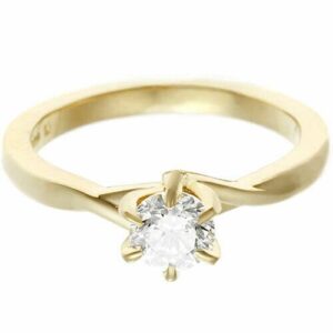 14k Yellow Gold Finish 1.75 Ct Round Cut Simulated Diamond Women's Wedding Engagement Ring