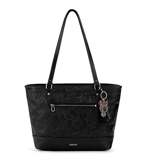 Sakroots Arcadia Recycled Metro Tote, Black