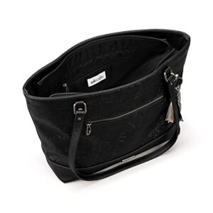 Sakroots Arcadia Recycled Metro Tote, Black