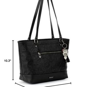 Sakroots Arcadia Recycled Metro Tote, Black