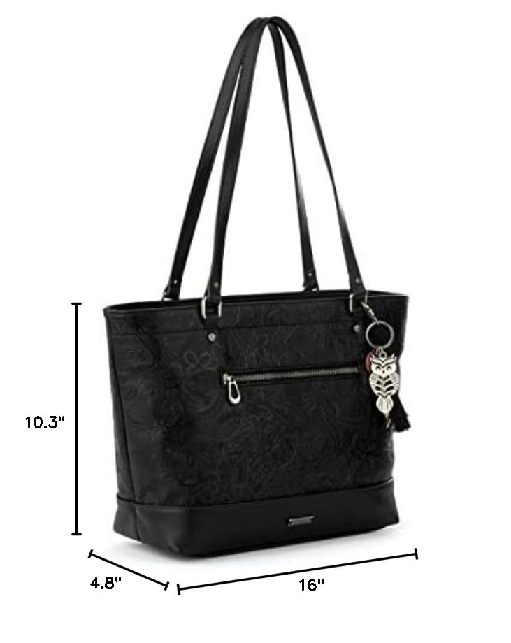 Sakroots Arcadia Recycled Metro Tote, Black