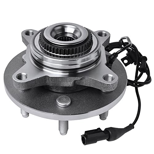 Detroit Axle - 4WD Front Wheel Bearing Hubs for 04-08 Ford F-150, 03-06 Expedition Lincoln Navigator Mark LT, 2004 2005 2006 Replacement Wheel Bearing and Hubs Assembly Set