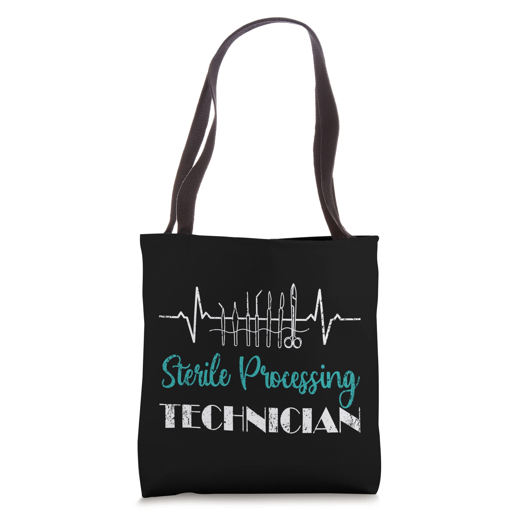 Sterile Processing Technician Tech Week Heartbeat EKG Tote Bag