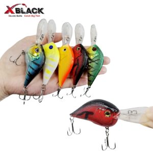 XBLACK Hard Fishing Lures Set 20PCS Mixed Minnow Crankbaits for Beginner Starter, XBLACK Baits, Catch Big Fish!