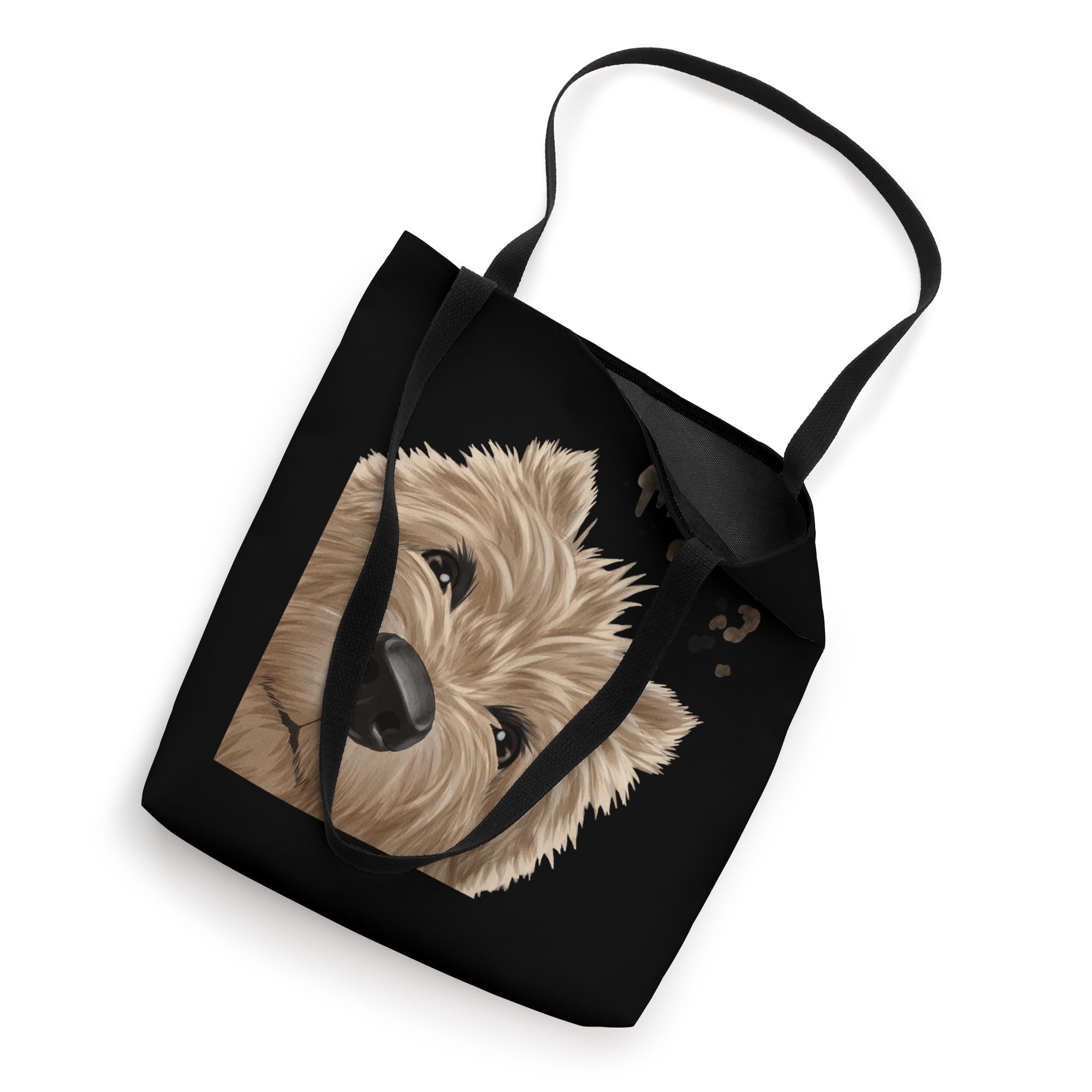 Funny Curious Dog Cairn Terrier Tote Bag