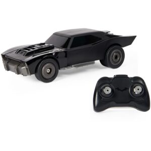 dc comics, the batman batmobile remote control car with official batman movie styling, kids toys for boys and girls ages 4 and up