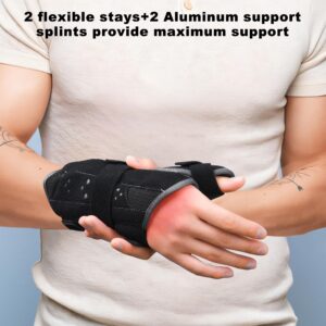 TIMTAKBO Thumb Wrist Brace, Carpal Tunnel Wrist Thumb Spica Splint, Wrist Splint Night Support Thumb Stabilizer, Wrist Brace Hand Brace for Sprained Wrist, Arthritis, Tendinitis - Left Hand, M