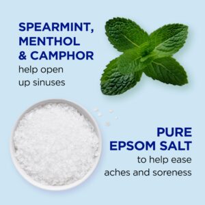 Dr Teal's Pure Epsom Salt, Vapor Bath with Menthol, Camphor & Essential Oils, 2 lbs (Pack of 3)