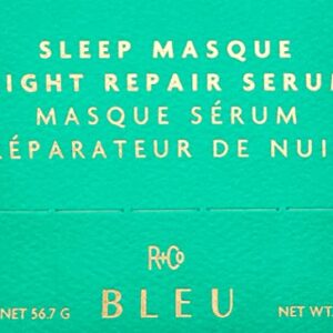 R+Co BLEU Sleep Masque Night Repair Serum | Overnight Hair Repair + Nourishes + Revatilizes | Vegan, Sustainable + Cruelty-Free | 2 Oz