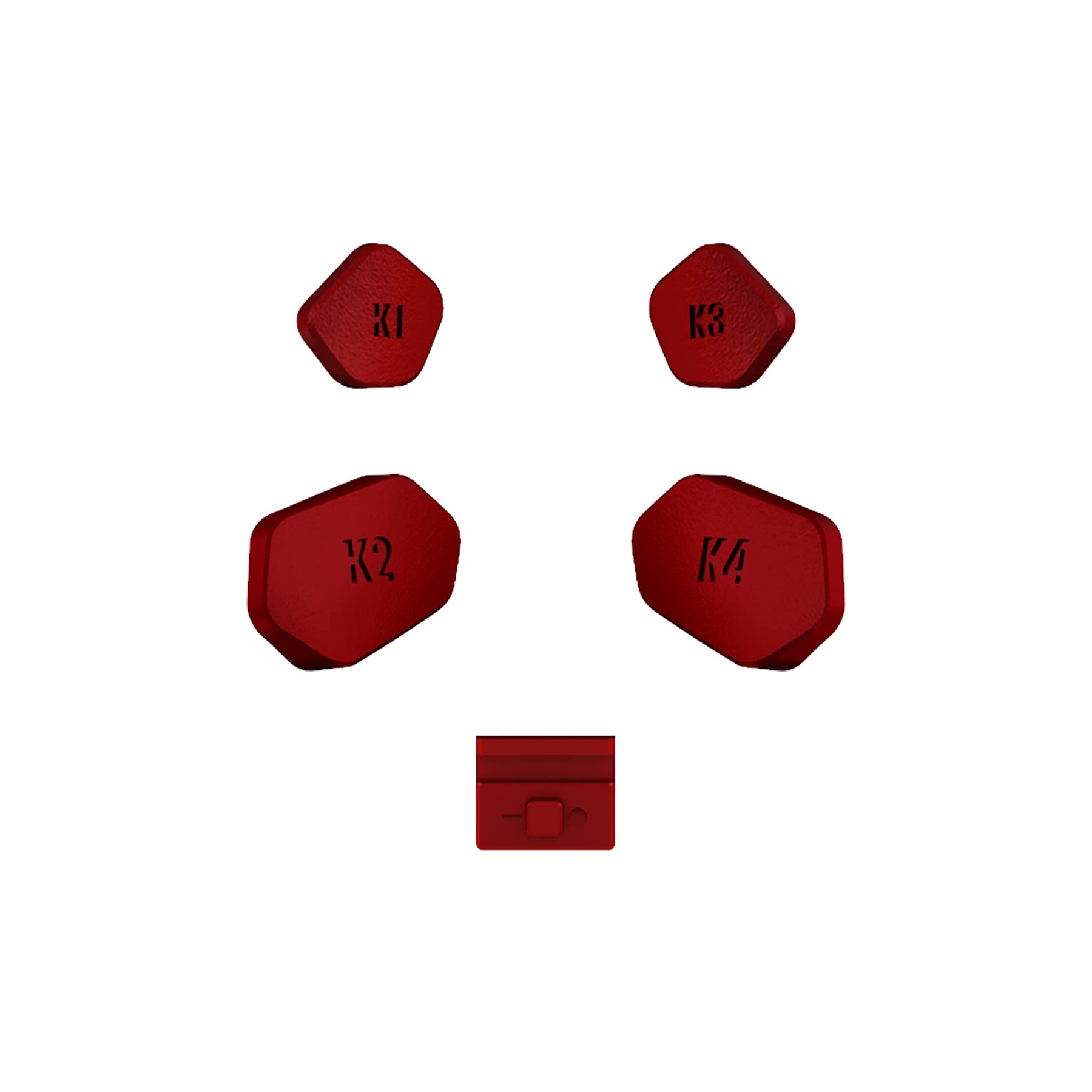 Scarlet Red Replacement Redesigned K1 K2 K3 K4 Back Buttons Paddles & Toggle Switch for Xbox Series X/S Controller eXtremerate Hope Remap Kit - Controller & Hope Remap Board NOT Included