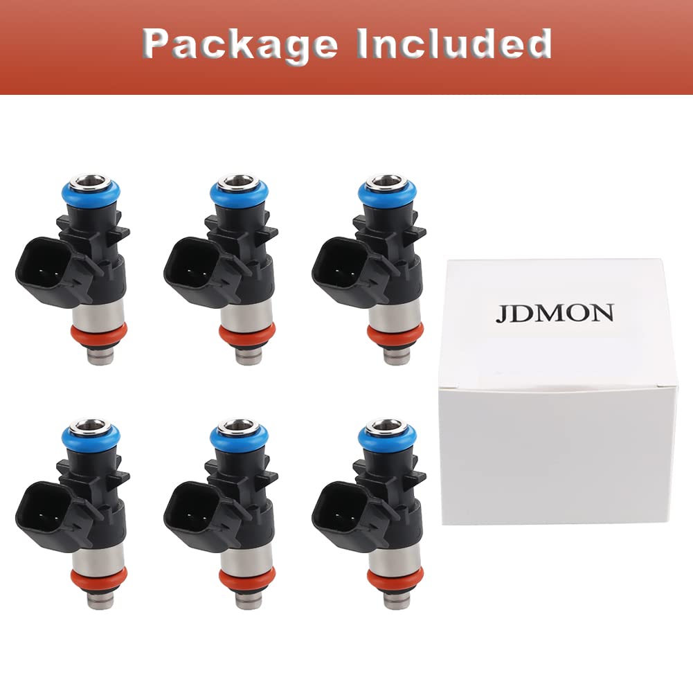 JDMON Fuel Injectors Replacement for Chrysler 200 300 Jeep Grand Cherokee Dodge Challenger Charger Durango Grand Caravan 2011-2017 Town Country 2011-2016 Wranger 2012-2017 Ram 3.6L Replace 0280158233