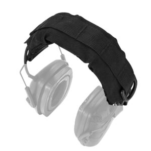 PROHEAR HC01 Headset Cover Tactical Advanced Earmuffs Modular Cover Fit for 3M WorkTunes Peltor Howard Leight Impact Walkers Razor - Black