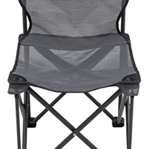 ALPS Mountaineering Adventure Folding Camping Chairs - Durable Mesh Fabric Over Powder Coated Aluminum with Simple Compact Design and Shoulder Carry Bag, Charcoal