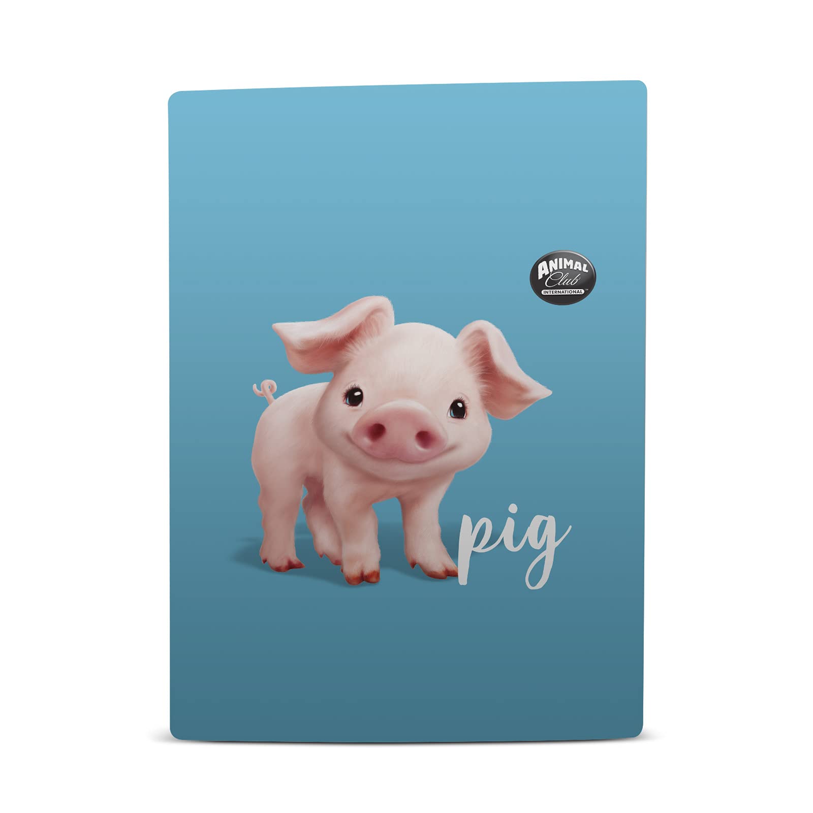 Head Case Designs Officially Licensed Animal Club International Pig Faces Vinyl Faceplate Sticker Gaming Skin Case Cover Compatible with Sony Playstation 5 PS5 Digital Edition Console