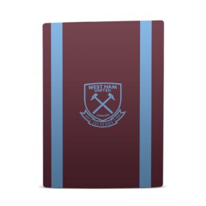 Head Case Designs Officially Licensed West Ham United FC Jersey 2020/21 Home Kit Vinyl Faceplate Sticker Gaming Skin Case Cover Compatible with Sony Playstation 5 PS5 Digital Edition Console