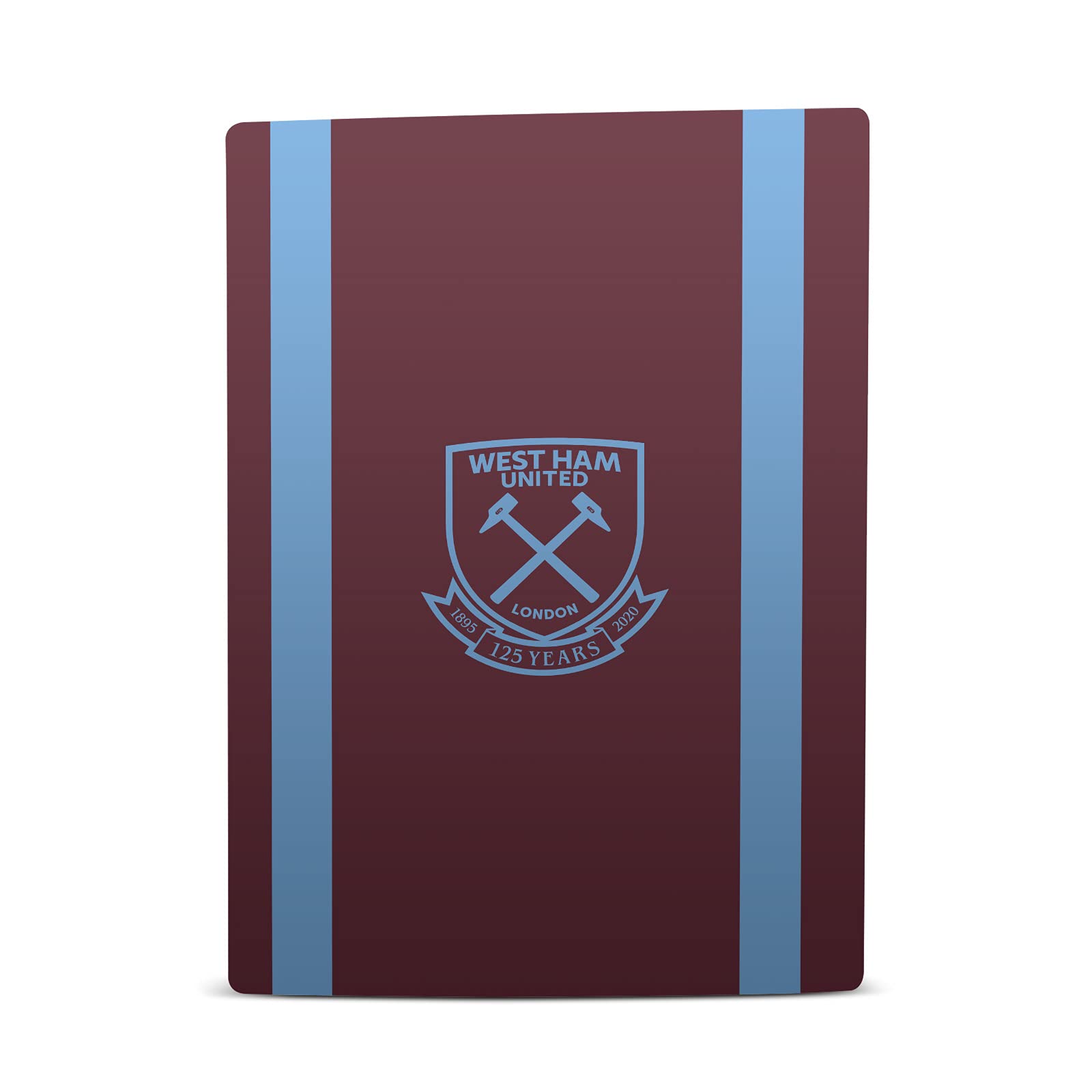 Head Case Designs Officially Licensed West Ham United FC Jersey 2020/21 Home Kit Matte Vinyl Faceplate Sticker Gaming Skin Case Cover Compatible with Sony Playstation 5 PS5 Digital Edition Console