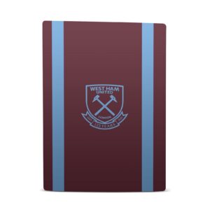 Head Case Designs Officially Licensed West Ham United FC Jersey 2020/21 Home Kit Vinyl Faceplate Sticker Gaming Skin Case Cover Compatible with Sony Playstation 5 PS5 Digital Edition Console