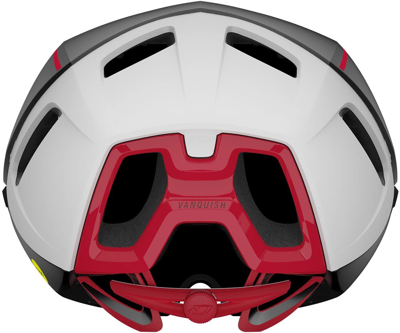 Giro Vanquish MIPS Cycling Helmet - Men's Matte Black/White/Bright Red (2022) Large